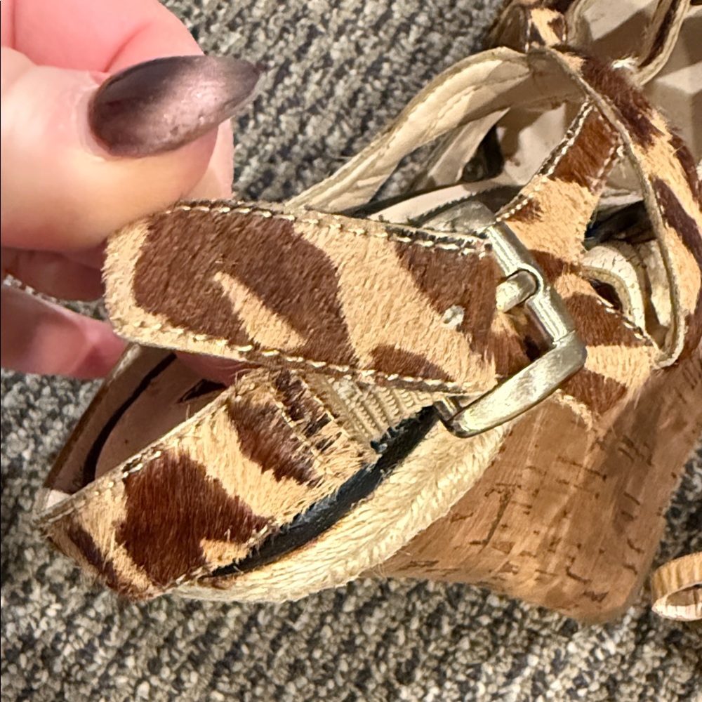 Boutique 9 Animal Print Espadrilles with Black Accents - Picture 5 of 5